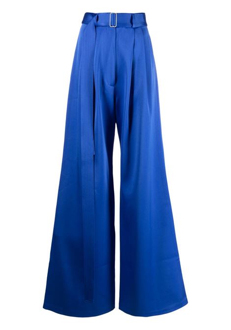 Pantaloni a palazzo con cintura in blu - donna